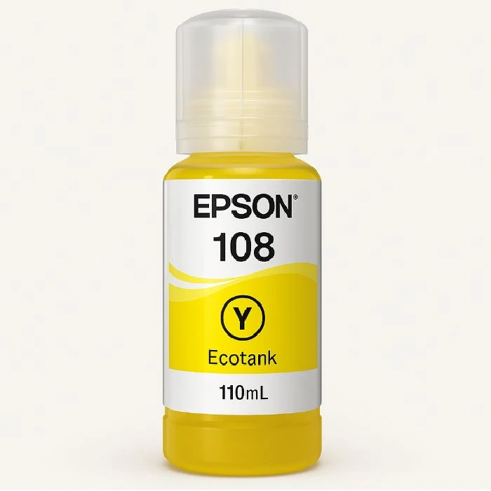 Polnjenje črnila Epson 108 Ecotank plastenka Yellow 110mL